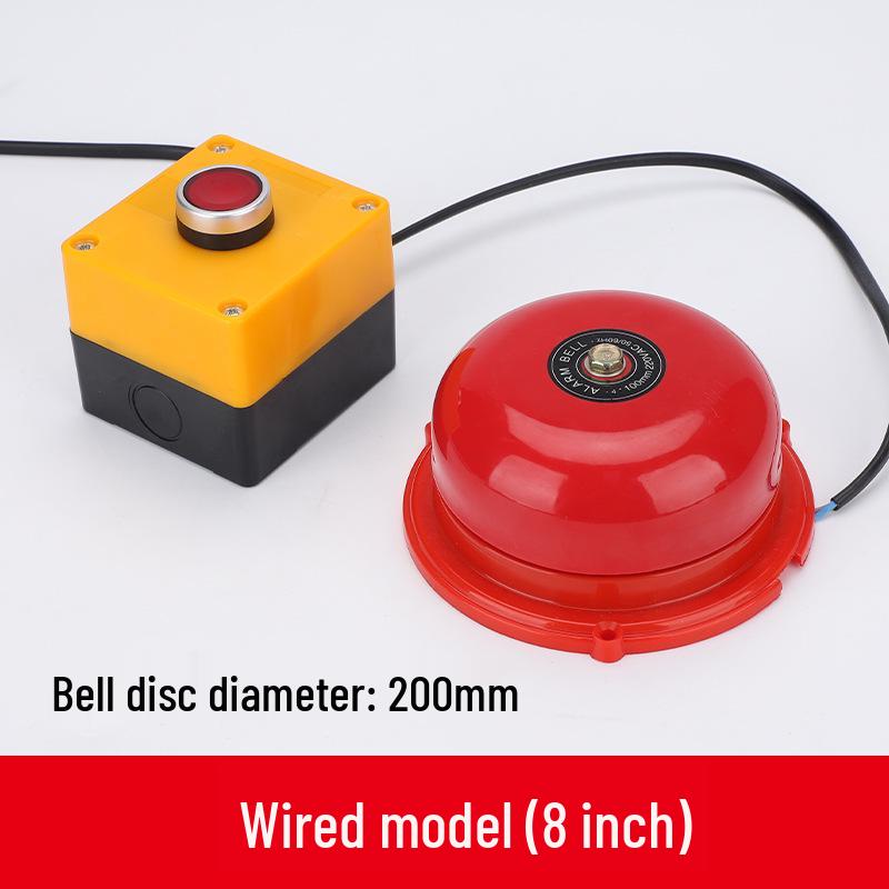 Wireless 220V Manual Fire Alarm Bell for Emergency Evacuation