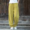 Spring Cotton and Linen Women's Literature and Art Ramie Sand Wash Stitching Casual Trousers Women's All-match Thin Linen Bloomers