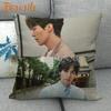 Custom Lee Dong Wook KPOP Pillowcase  Wedding Decorative Cotton Linen Pillow Case For Home Pillow Cover 45X45cm One Side