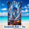 Beach Towel Custom Name Text, Quick Dry Large Towel For Beach HomeManchester City