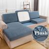 Plysj Sofatrekk Tykt Sofaputetrekk Elastisk Hjørnesofa Seteputetrekk Ensfarvet Møbelbeskyttelsestrekk
