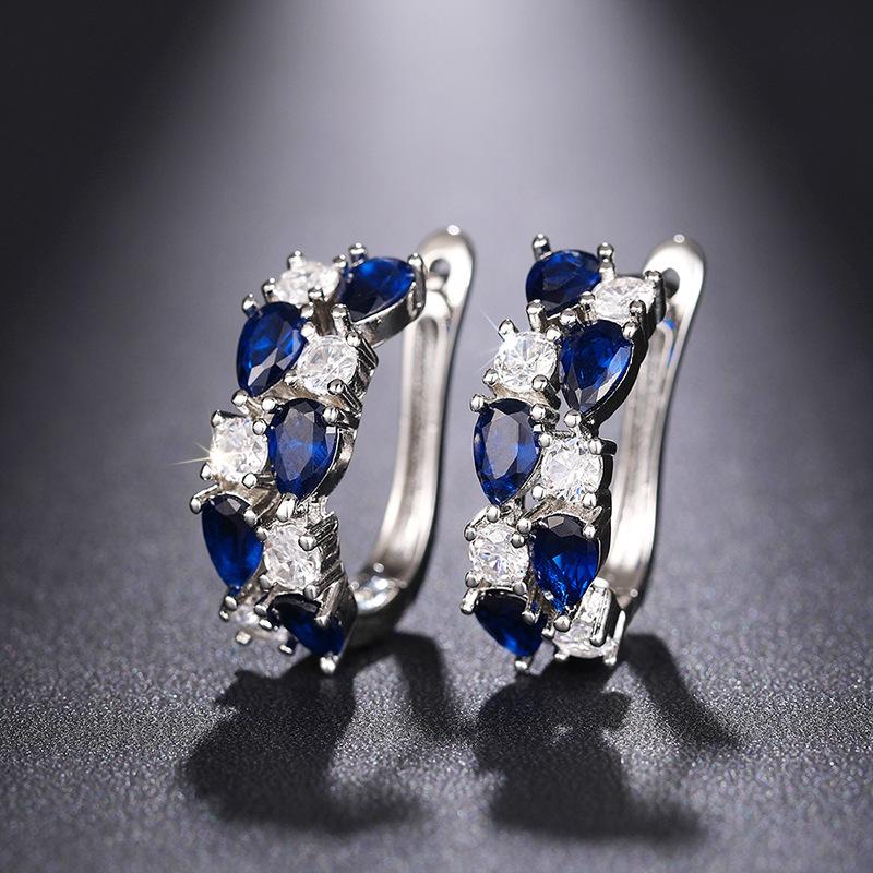 Water Drop Ear Buckle Girl, High Luxury Exquisite Jewelry, Evening Dress Lady Temperament Accessories