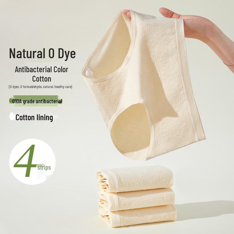 LANGSHA Women's Pure Cotton Antibacterial Briefs 4-Pack