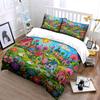 Colorful Village And Sunshine Cartoon Print Soft Comfortable Duvet Cover Bedding Set Included 1*Duvet Cover  2*Pillowcases