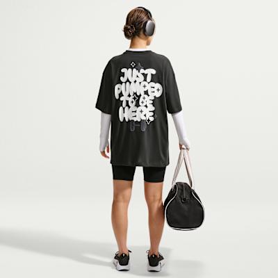 Women's Nike Quick Dry T Shirts Women's Black Crew Neck Moderate