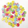 50Pcs Cartoon Mushroom Wooden Buttons Sewing Scrapbooking Handicraft DIY Decor