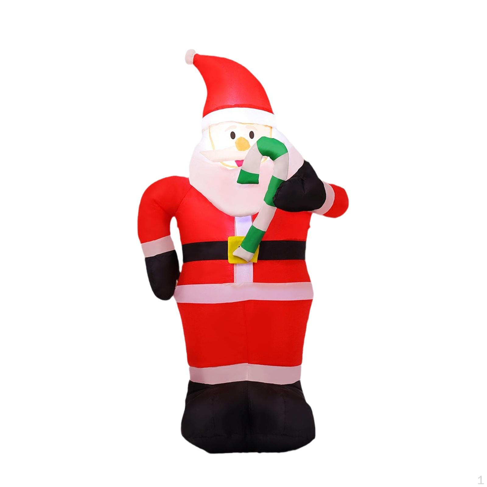 

Рождественский надувной декоративный орнамент забавная фигурка с огнями рождественский декор Santa with Candy