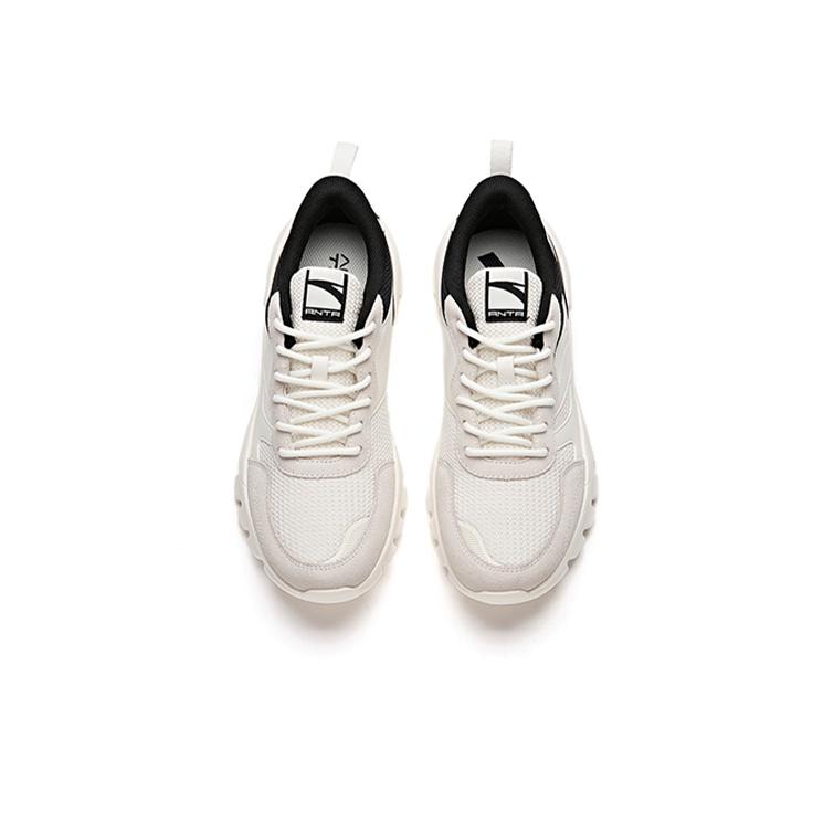 Anta Breathable Shock Absorbing Durable Low Top Training Shoes Women Sneakers White Black 922127026-3