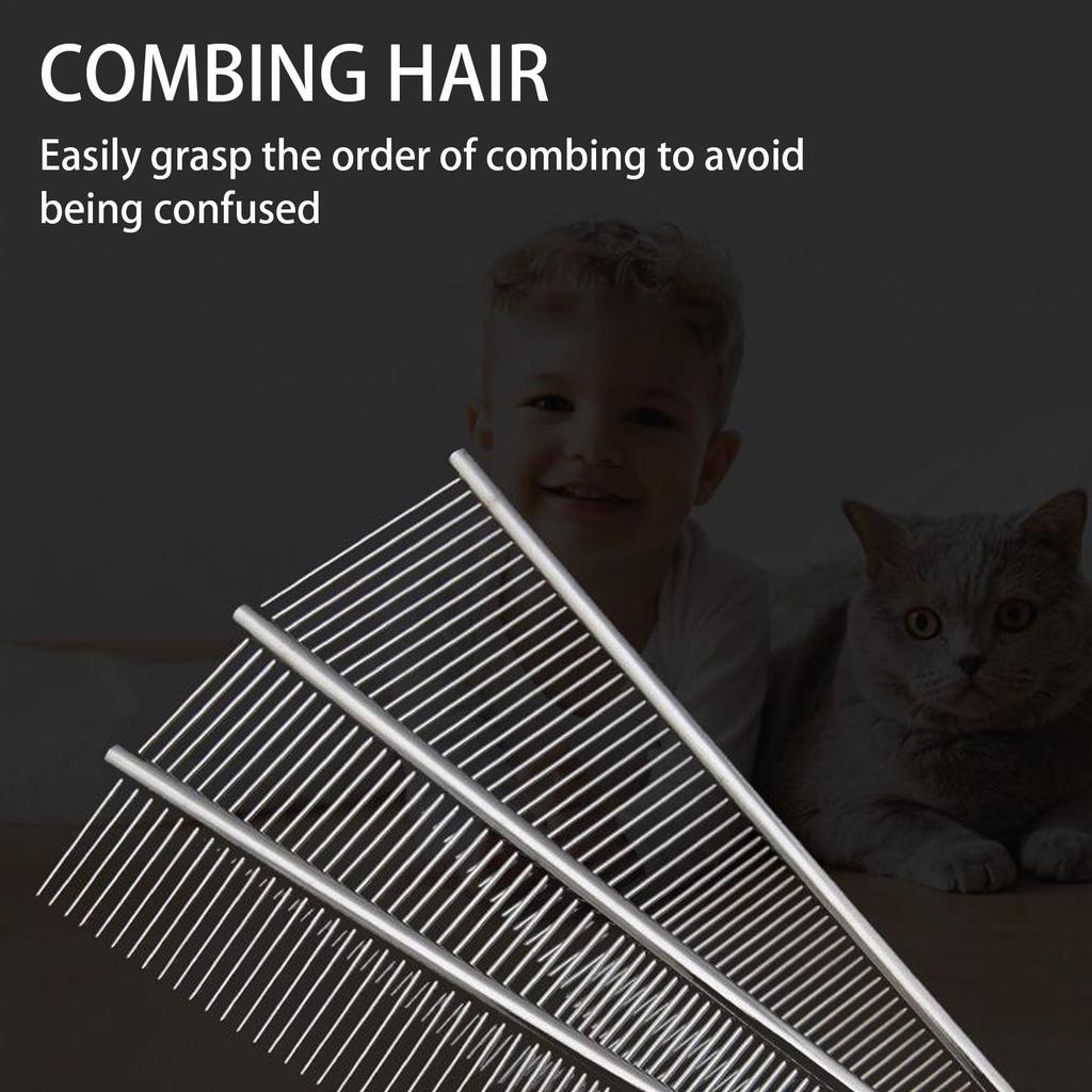 Pet Comb Dogs Hair Remover Pet Hair Removal Comb Anti Knot Removal Floating Hair Pets Grooming Cleaning Tool for Puppy Kitten
