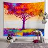 Fashionable Graffiti Tree Series Tapestry Printed Tapestry Home Decoration Wall Hanging Cloth Holiday Furnishings Beach Towel