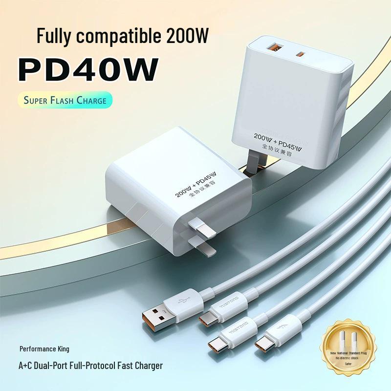 PD30W Ultra-Fast Charger Set for Apple & Huawei Devices