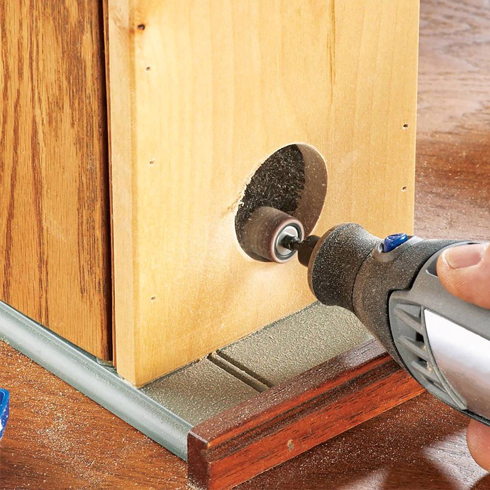 #80 #120 Sanding Drum Set 80/120 Grit Sanding Flap Wheel Wear Resistant Grinding Sandpaper For Dremel Rotary Tool Abrasive Tools