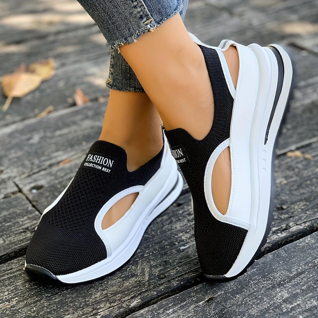 2026 Women Designer Shoes Hollow Outdoor Comfortable Baotou Sneakers Anti-Slip Breathable Out Slip-On Sneakers Zapatos De Mujer