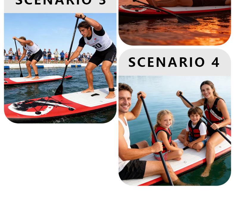Inflatable Stand-Up Paddleboard - Professional Surfboard and Kayak Board for Beginners