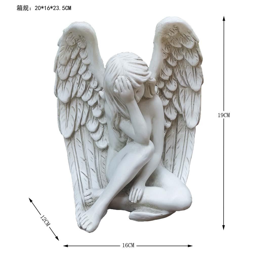 Vintage Resin Garden Statue Redemption Angel