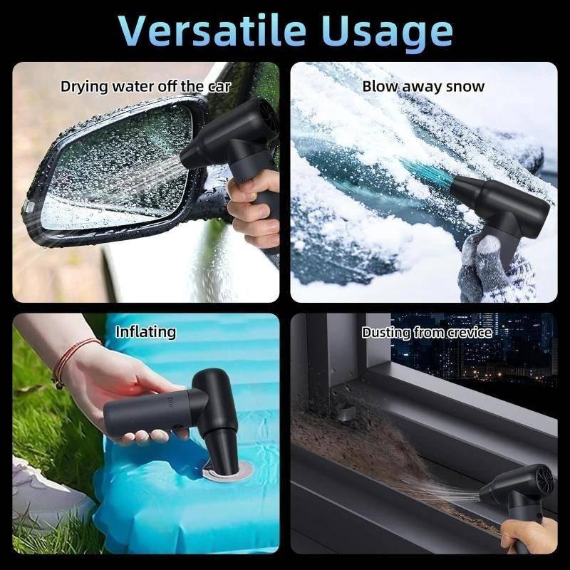 180,000RPM Powerful Turbo Jet Fan Mini Portable High Speed Electric Blower Outdoor Handheld Car Vacuum Cleaner