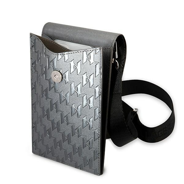 Karl Lagerfeld Ikonik Monogram Silver MacBook Case