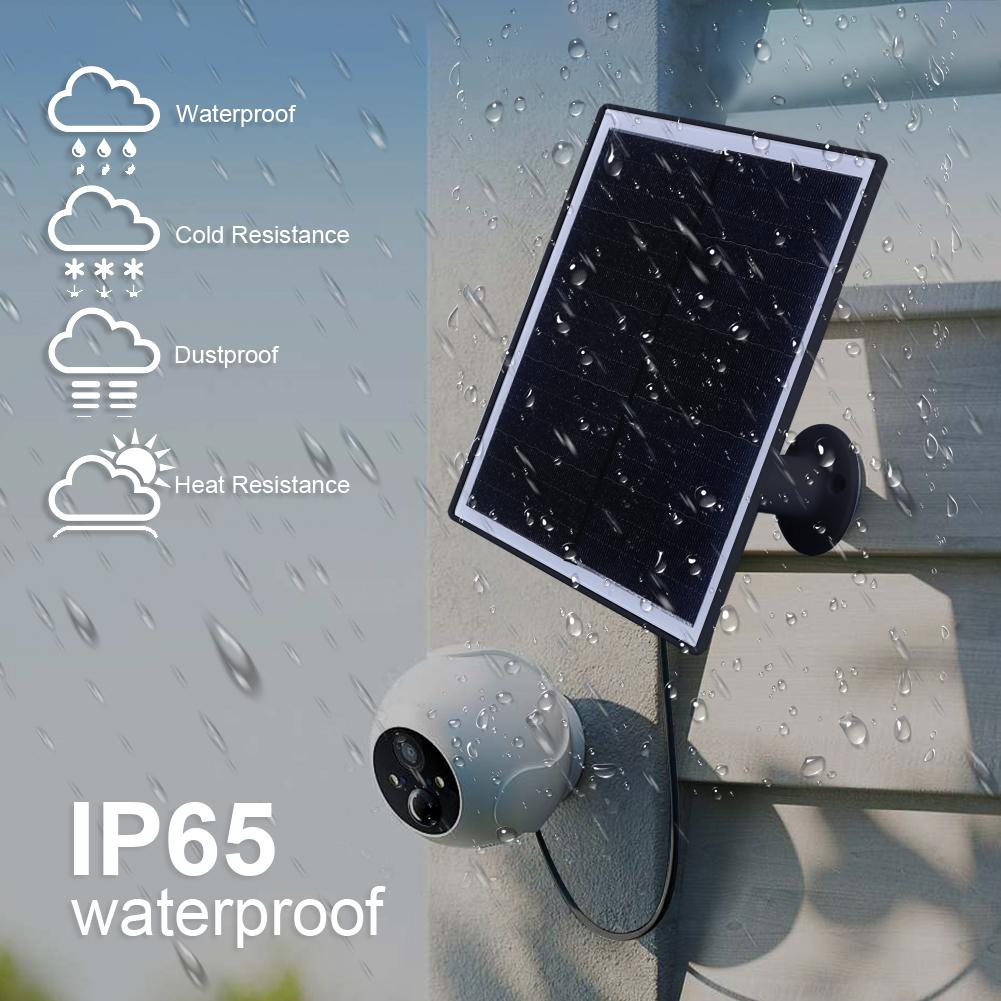 6 W 5 V Panel słoneczny z gontem 24% wydajności Ładowarka panelu słonecznego Micro USB i port USB-C Panel ładowania słonecznego do kamery bezpieczeństwa