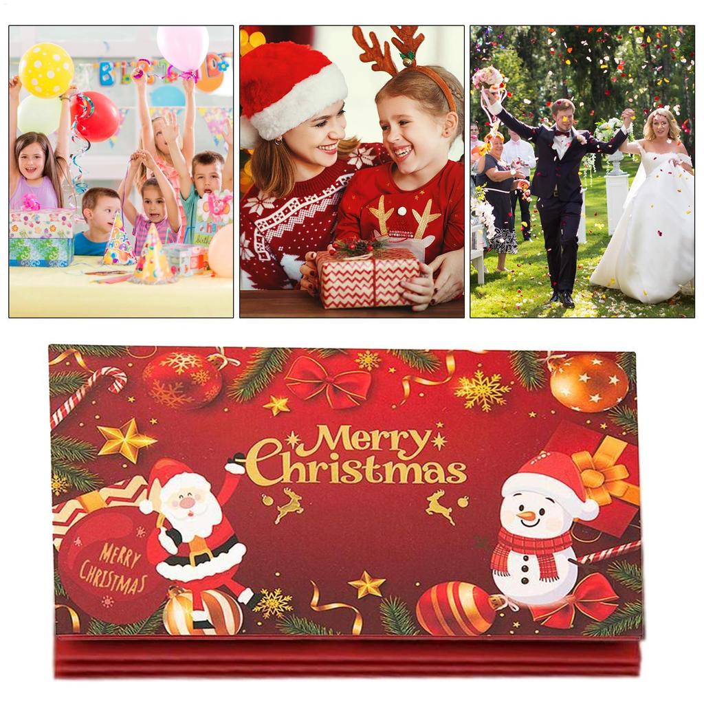 Christmas Money Envelopes Winter Holiday Money Holder Envelope Reusable Creative Holiday Decor Christmas Party Favors For