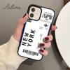 Funny Airport Code Phone Case for iPhone 11 12 13 14 Pro Max Mini X XR XS SE 2020 6S 7 8 Plus Samsung Galaxy S21 S22 Cover Shell