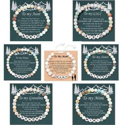 Women's Stone Beaded Bracelet - Ideal Gift for Christmas, Birthday, or Valentine's Day for Women and Girls