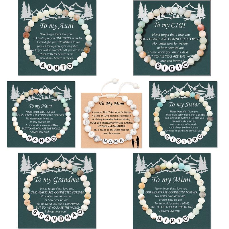 Women's Stone Beaded Bracelet - Ideal Gift for Christmas, Birthday, or Valentine's Day for Women and Girls