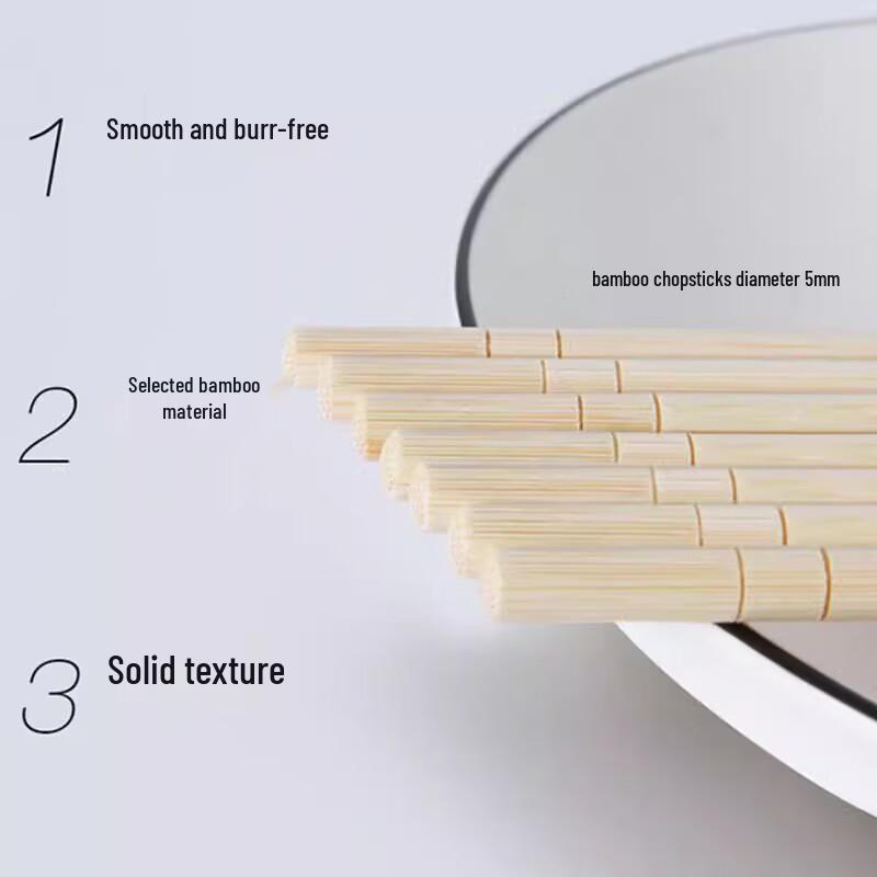 AVADEN Disposable Bamboo Chopsticks
