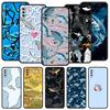 Seaside Sharks Pattern Phone Case for Samsung Galaxy A56 A36 A26 A16 A34 A24 A42 A22 A20 A12 A40 A30 A10 5G Soft TPU Cover Shell