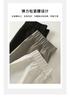 Zipper pocket small leg pants for women in spring 2026, fashionable and versatile, elastic waisted casual cropped pants