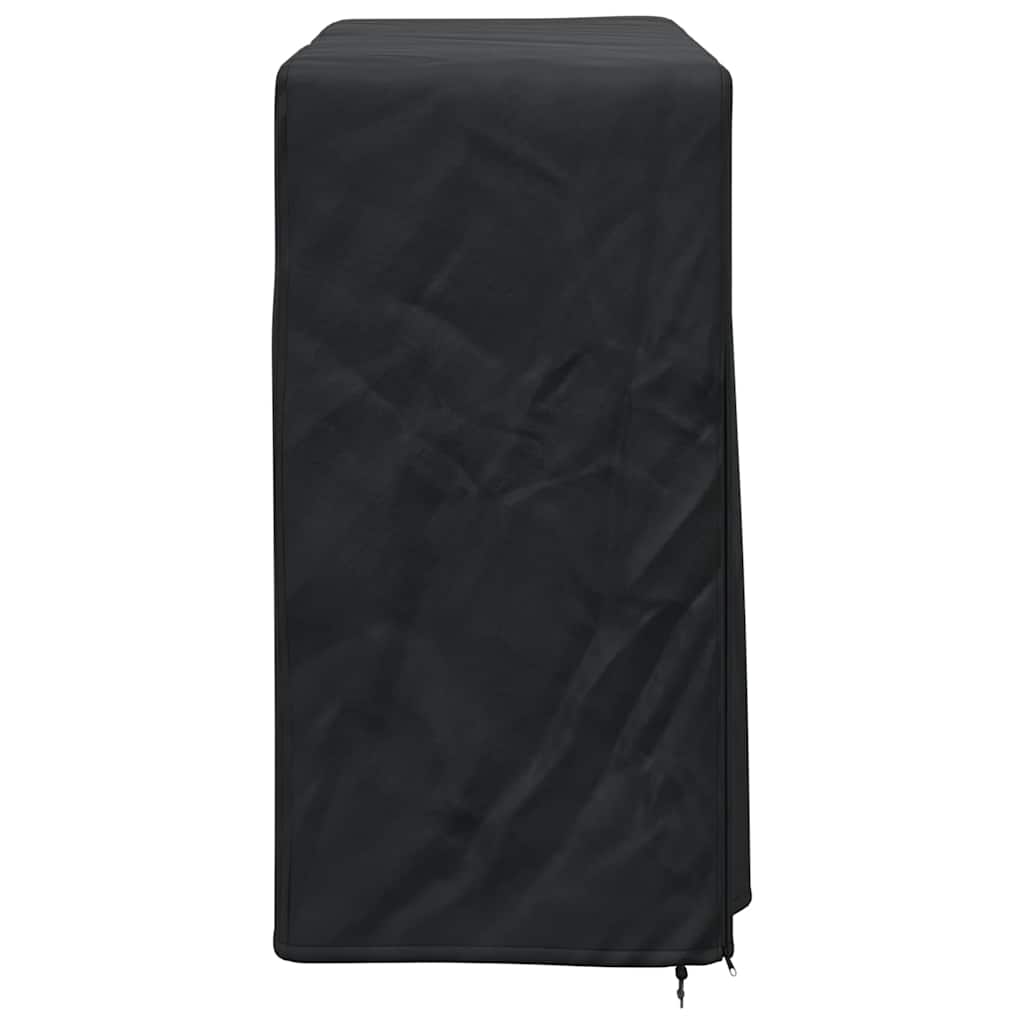 Fireplace Log Rack Cover Solid Black 210D Oxford Fabric