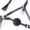 Silikon Ball Gag mit Geschirr & Nasenhaken - Adult SM Training