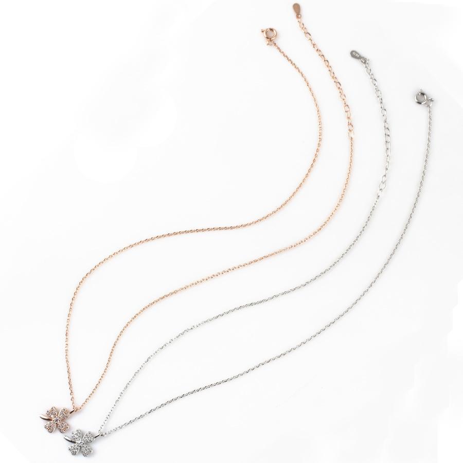 Lucky Clover Necklace Female Clavicle Chain Simple Temperament Ing Net Red Necklace Gift