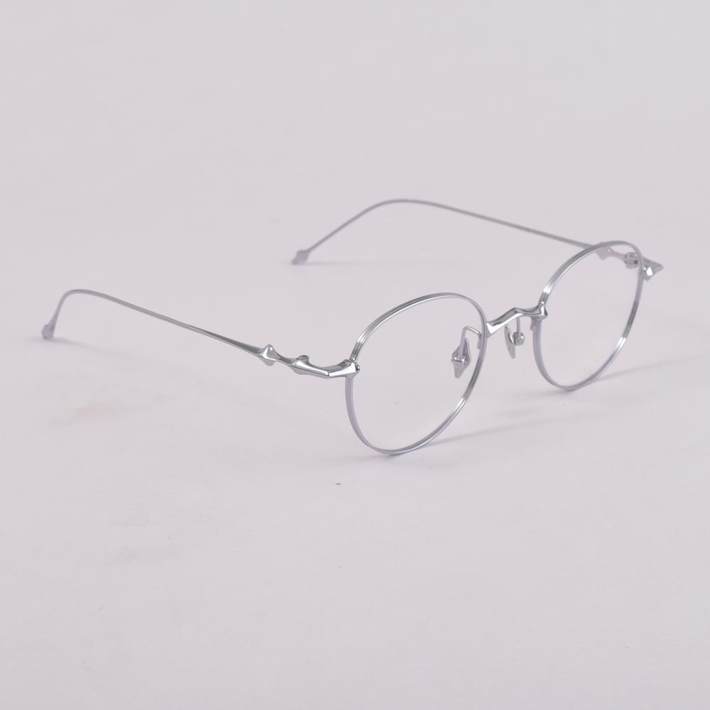 GENTLE TATATN Titanium Anti Blue Light Roud Women Men Eyeglasses Frame Optical Glasses EP Prescription Glasses