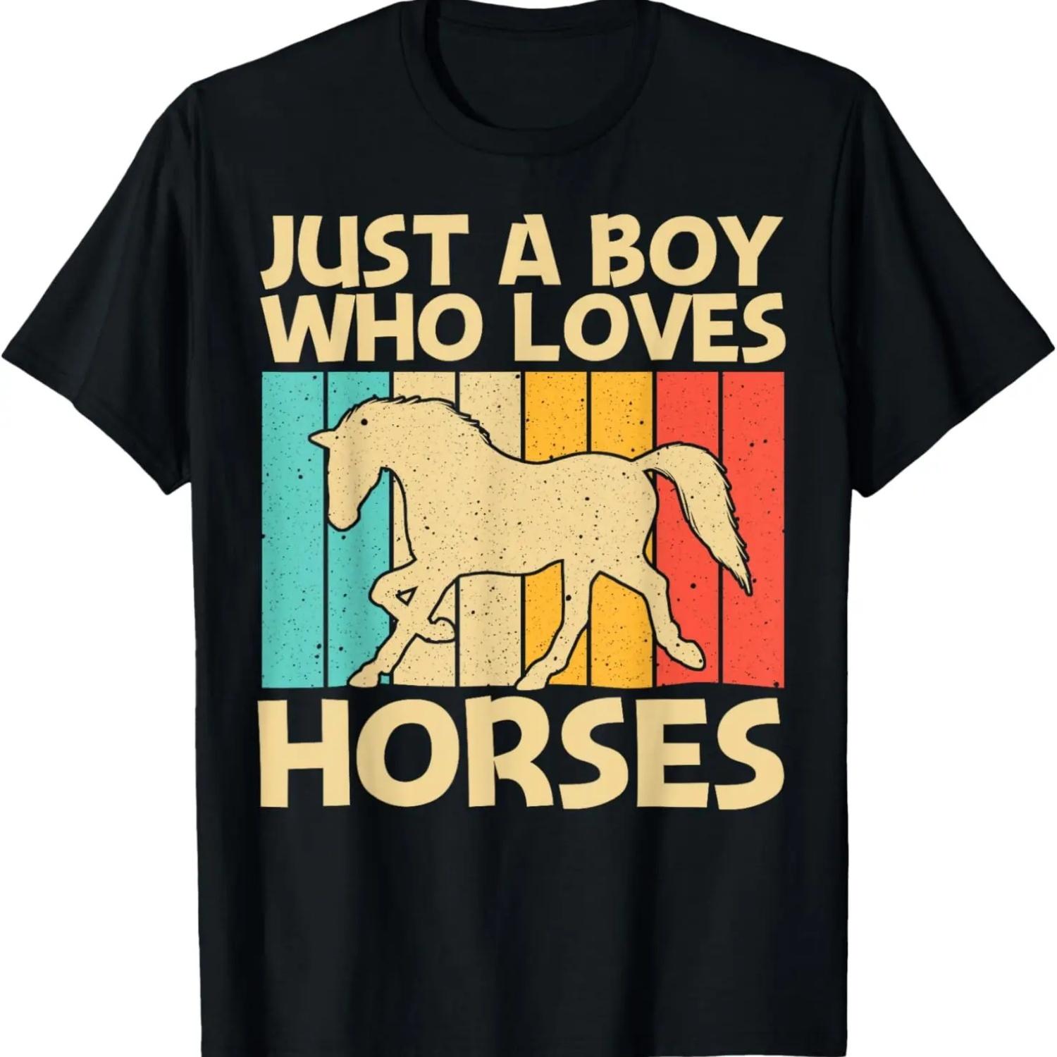I love Horses T Shirt XXXXXL чёрный