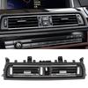 Center Air Conditioning Outlet Assembly Plated Dashboard Air Conditioning Outlet for BMW 5 Series F10 11-17 RHD Accessories