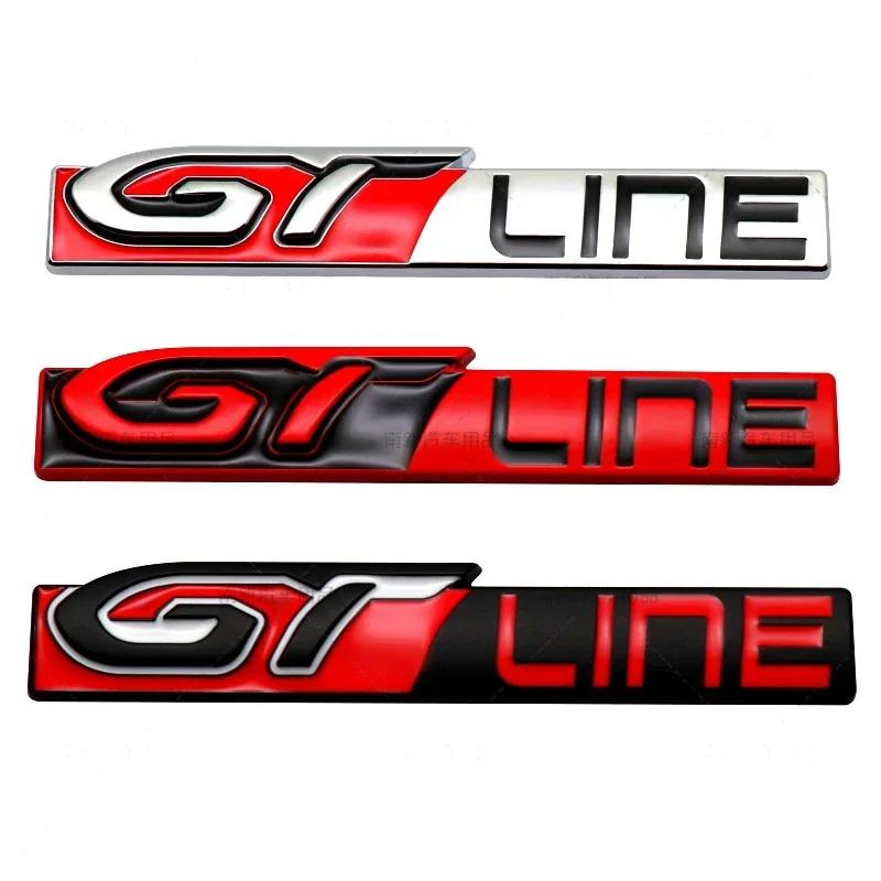 BRZ1 For VOLKSWAGEN VW GTI Car Body Metal Emblem Auto Rear Trunk Badge For Peugeot GTI GT GTline RCZ 307 207 407 607 4008 206 107 308 im2