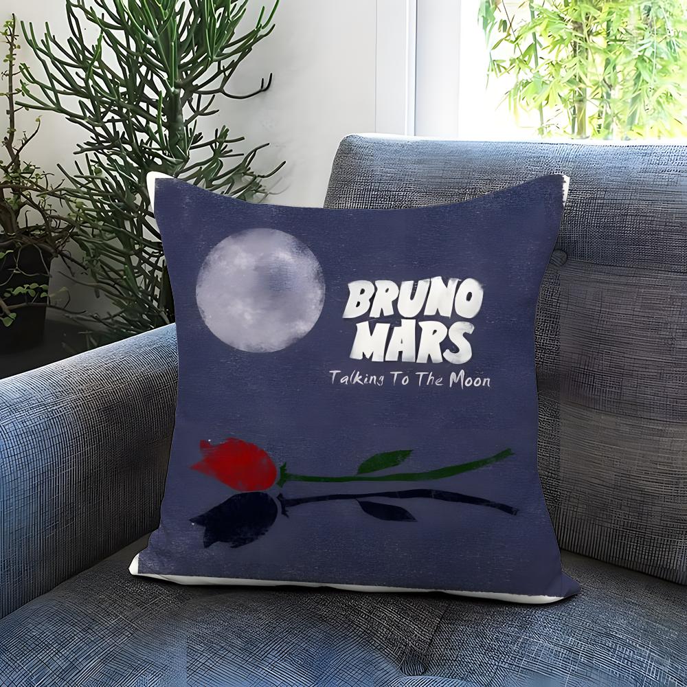 Popular Bbruno Marses Cushion Cover Comfortable Reversible Pillow Cover Ideal for Car Sofa Bedroom  Beyond