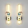 Chinese Cloisonné Enamel Brass Wall Lamp - Minimalist Bedside, Stair, Corridor & Living Room Light