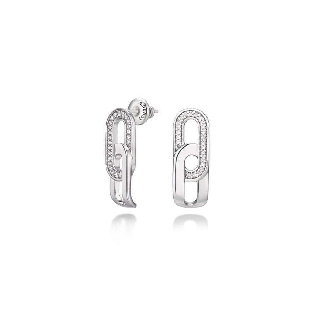 Dual DD Silver Earrings Jdret5F06Zc