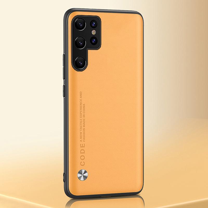 Luxury Leather Case For Samsung Galaxy S22 Ultra S20 S21 FE S10 Plus Cover Matte Phone Case For Samsung Note 20 Ultra 10 Plus