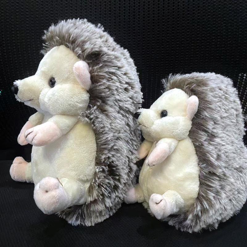 13/17cm Cute Hedgehog Plush Toy Soft Animal Lifelike Hedgehog Stuffed Toy Kid Birthday Gift Baby's Sleeping Companion Room Decor