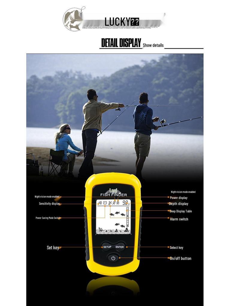 Leqi Color Screen Wired Sonar Fish Finder