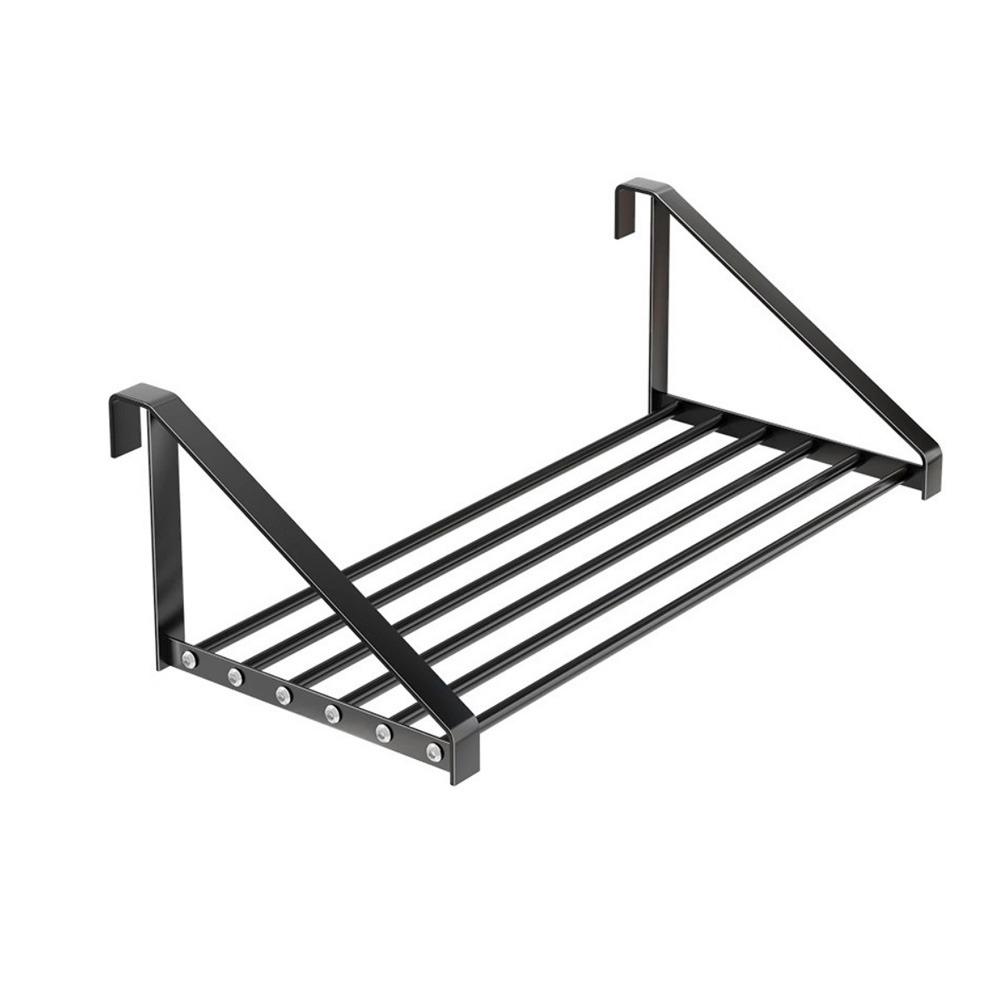 Space Saving Iron Shoe Drying Rack Wall Mounted Hanging Clothes Rack Railings Windowsill