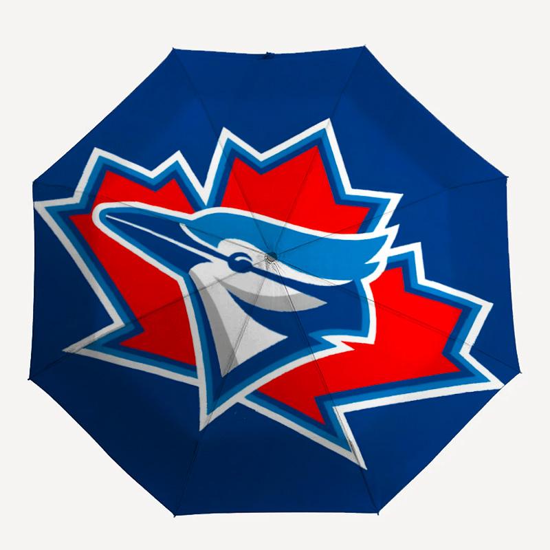 1pc Toronto Blue Jays Umbrella, Sun Protection, And UV Shielding. It Has Eight Sturdy Ribs for Outdoor Use And Perfect As a Holiday Gift