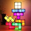 Tetris Led Night Light With 7 Colors Creative Stacking Block For Bedroom Decor