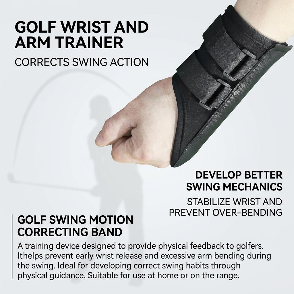 Golf Swing Trainers Hand Motion Corrector With Elastic Resistance For Wrist Stability