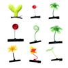 1 set of 9 Sprout Clips Plant Hairpin Leaf Hair Clip Mushroom Hair Accessories Bean Sprout Hair Clip Mushroom Clips Mushroom Hair Clips