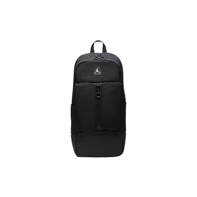 Jordan Small Logo Sports Leisure Training Large Capacity Reflective Nylon Basketball Backpack Unisex Backpack Black DJ5644-010
