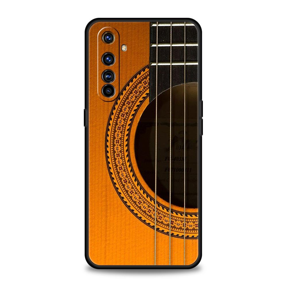 Music Instrument Guitar Piano Phone Case For Realme 10 9 8 5G 7 6 GT2 Pro Plus 9i 8i C21 C11 C25 C35 GT Neo 2 3 3T Soft Cover