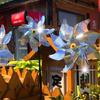 6pcs Bird Repellents Windmills Multifunction Garden Yard Party Background